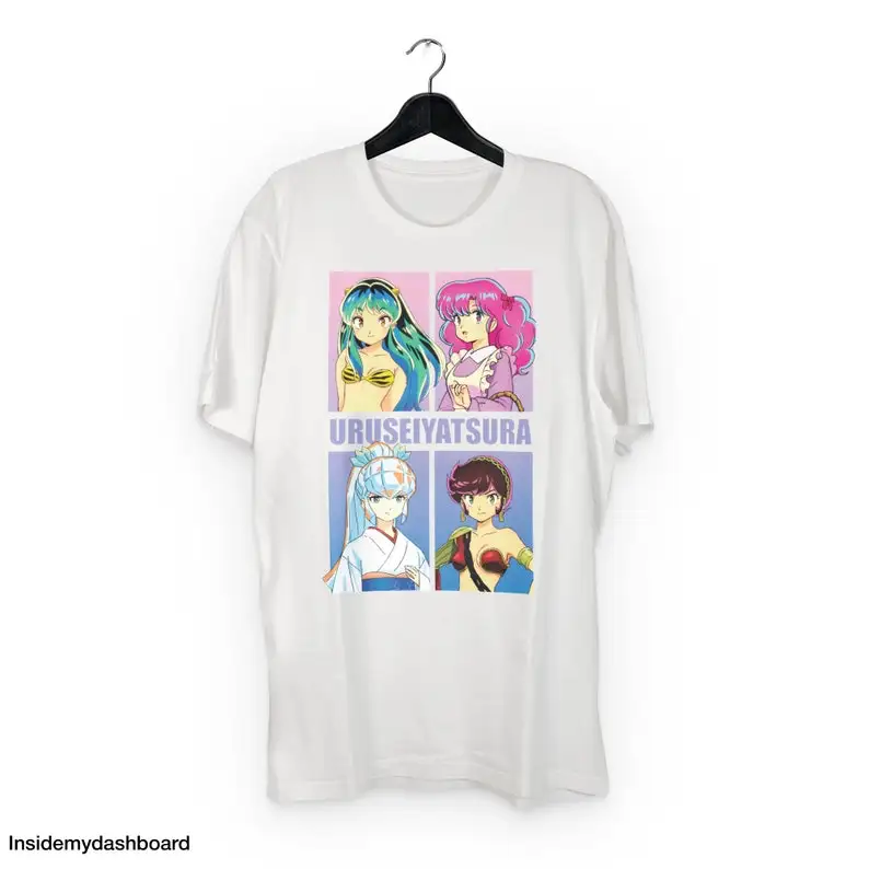 Urusei Yatsura Lovely Gals T-Shirt, Urusei Yatsura Lum, Lum Anime, Vintage Japanese Anime Shirt