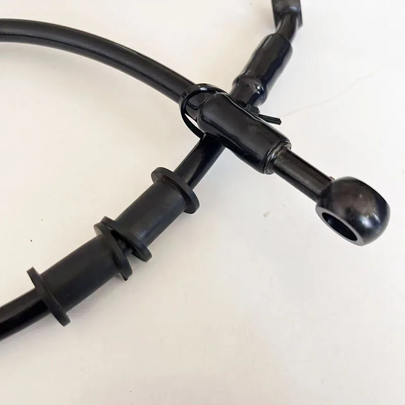 AN3 Moto Hydraulic Stainless Steel Braided Brake Hose Reinforced Brake Clutch Pipe M10 0° 28° 90° Front Rear Ptfe Brake Hose1/8 view 4