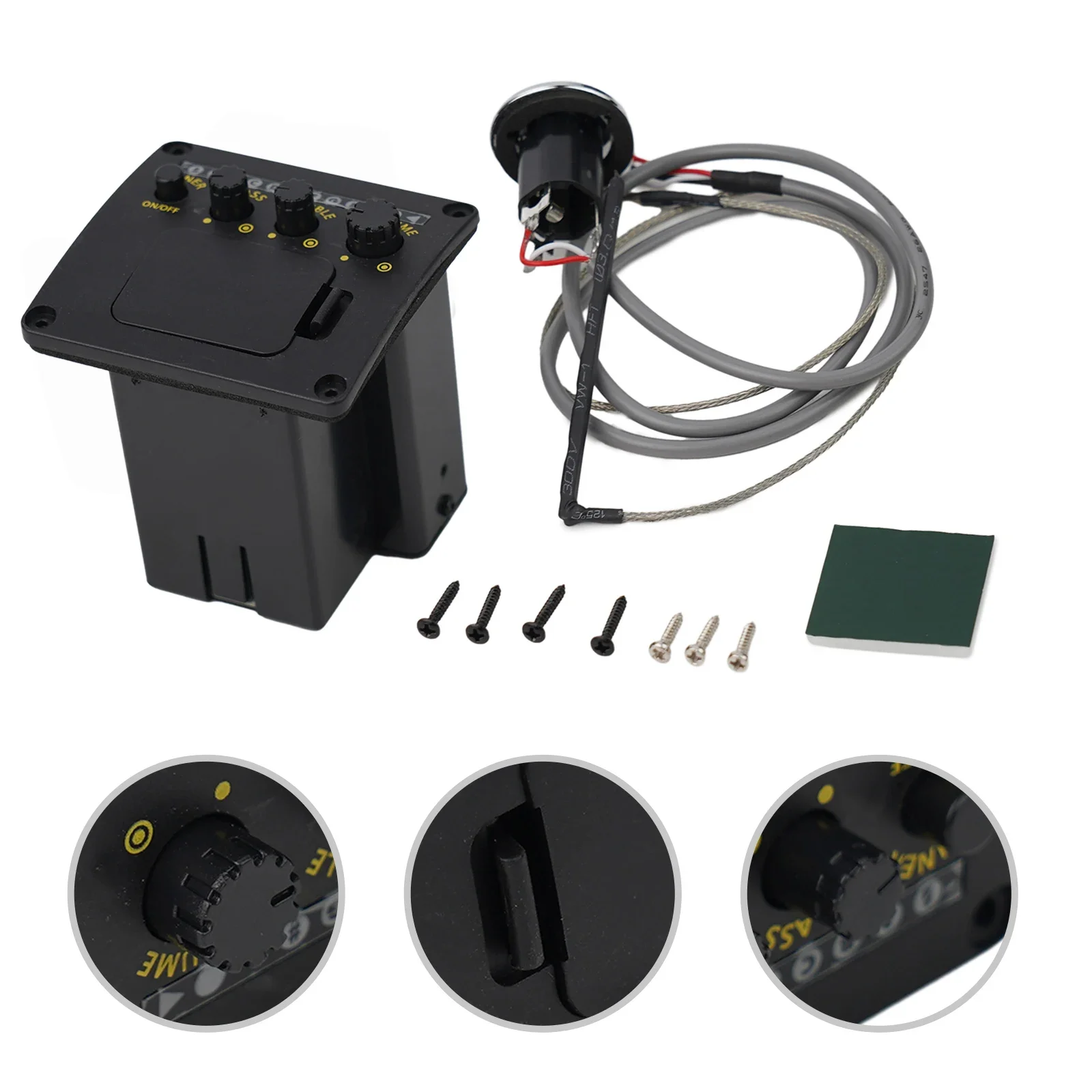 Tuner Guitar Pickup Repair Preamp Accessories EQ Equalizer System Exquisite Lightweight Practical High Quality