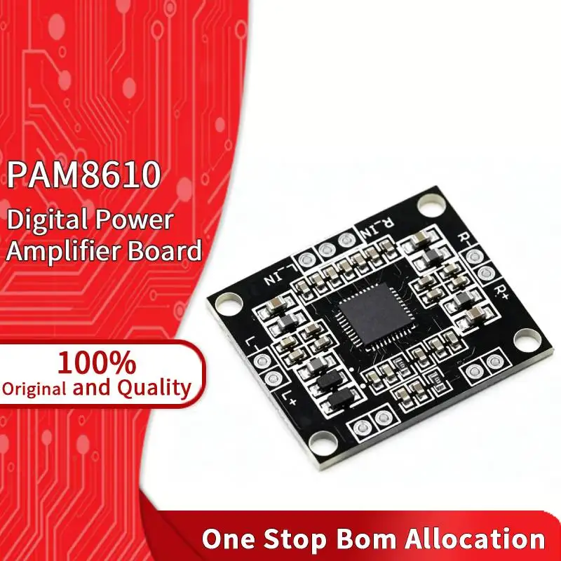 PAM8610 10W+10W Stereo Amplifier Board Power Amp DC Volume Control For LCD Multimedia Speaker DIY Integrated Circuit IC Board