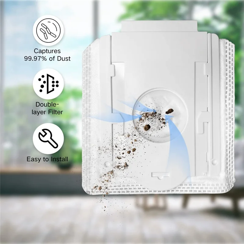 삼성에 적합한 VCA-ADB90 70 + 75 + 90 시리즈용 VCA-ADB90 진공 더스트백, 무선 스틱 진공 액세서리 부품, 10 팩 