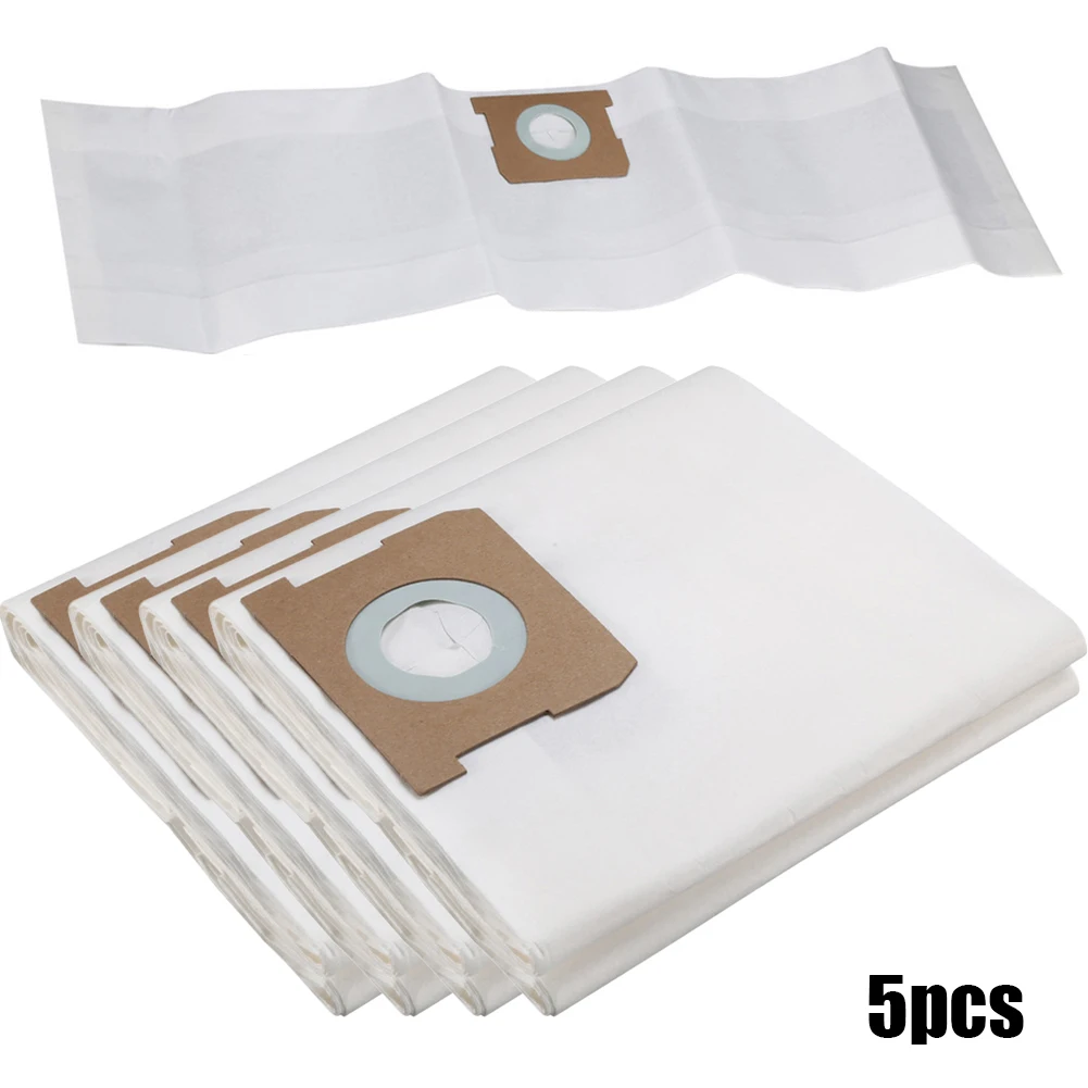 5*Vacuum Cleaner Dust Bags For  Karcher WD1 Compact Battery Replaces 2.863-297.0 Sweper Dust Bin Replacement Parts