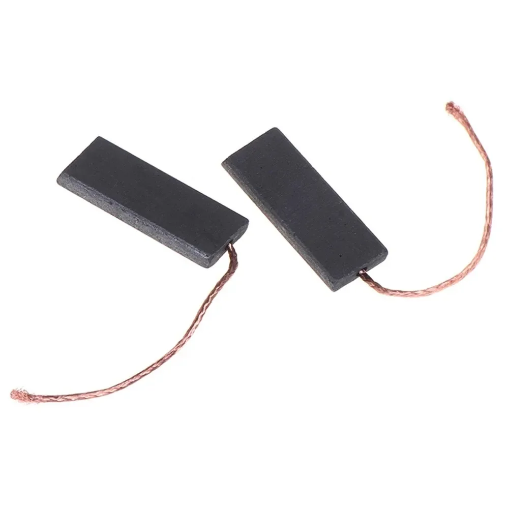 Carbon Brush Set 2 Pieces For Washing Machine Motors 5 Mm X 13.5 Mm X 40 Mm 70 Mm Total Length Reliable Replacement