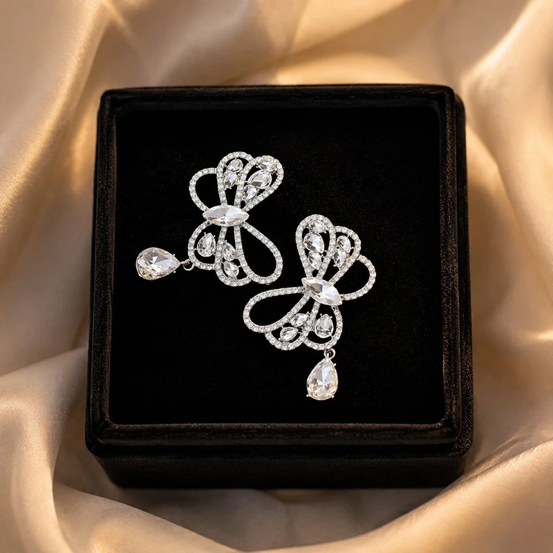 GANPUP Minimalistische Silberfarbene Creolen für Damen, Koreanische Mode, Neuer Ohrschmuck, Geschenk für Party und Urlaub. – Detail 7