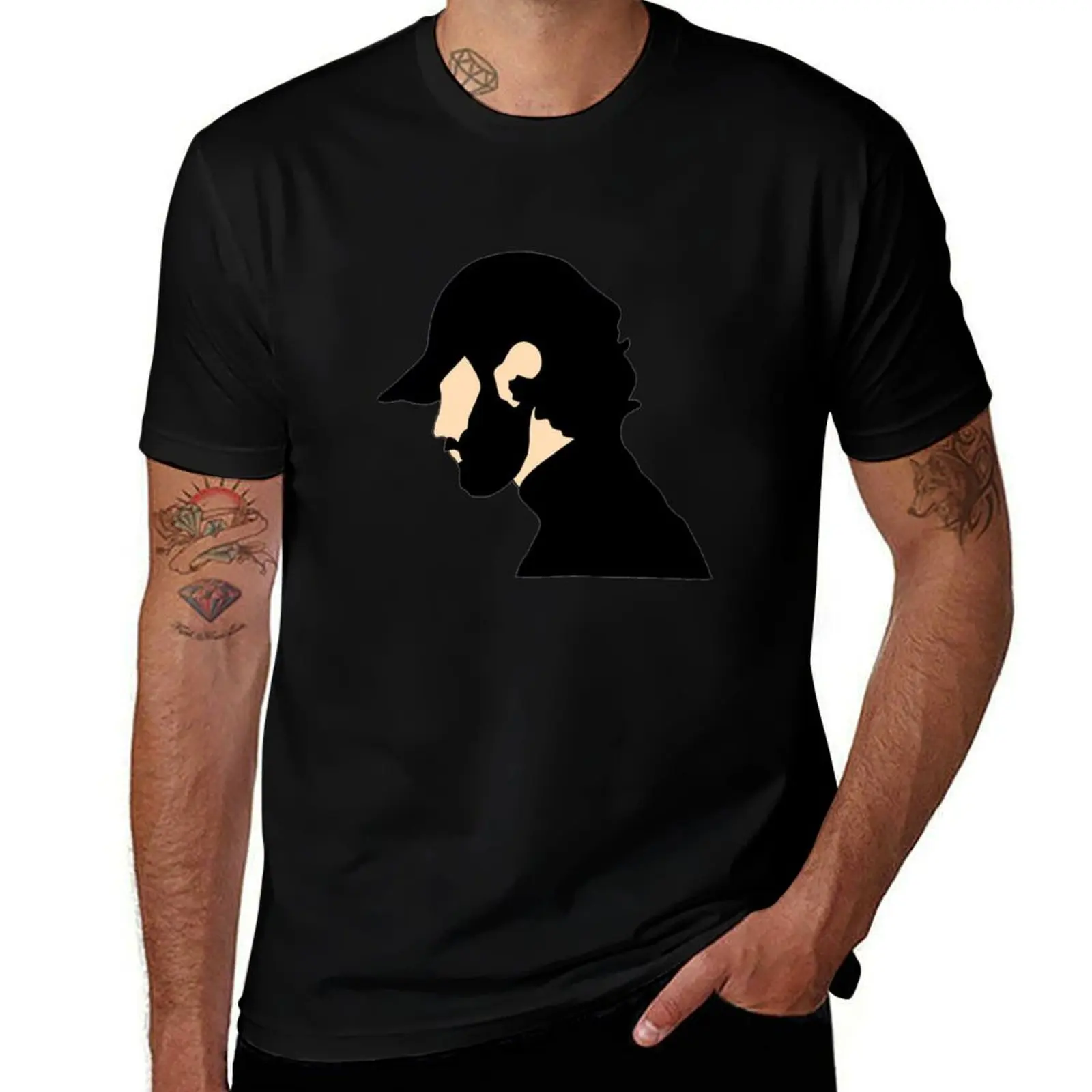 

Joe Goldberg Silhouette T-Shirt croswit shirt man quick-drying funny meme t-shirts anime clothes mens designer t shirt