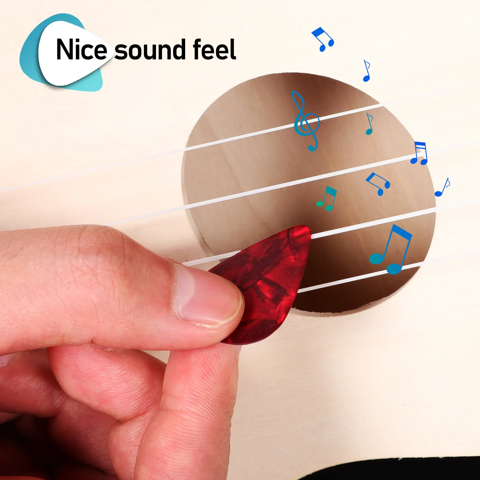 15-Piece Guitar Pick Storage Case Holder Organizer Box with Soft Foam Cut Protection Portable Lanyard for Acoustic Electric