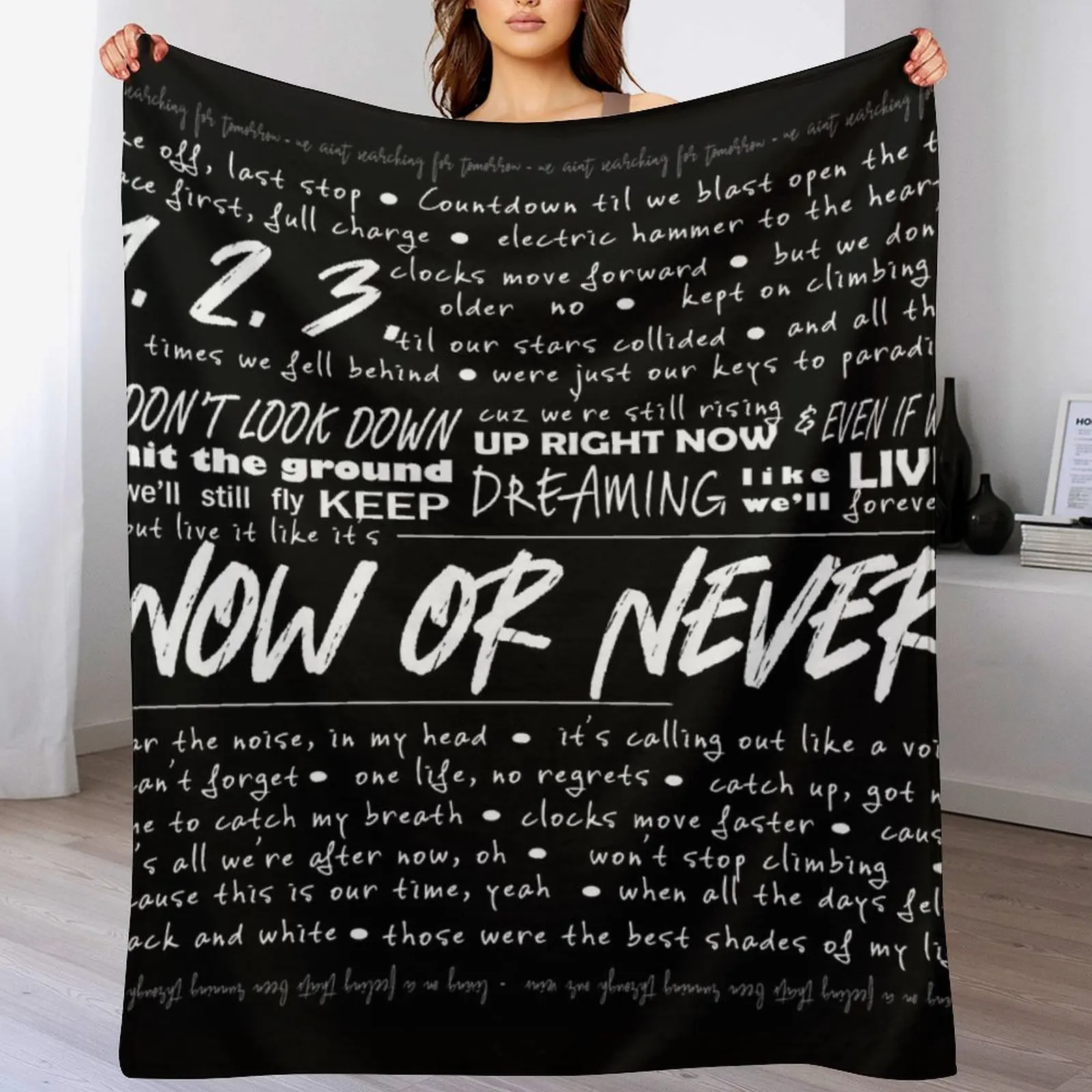 

Now or Never Julie and the Phantoms Throw Blanket Loose decorative Thermals For Travel Blankets