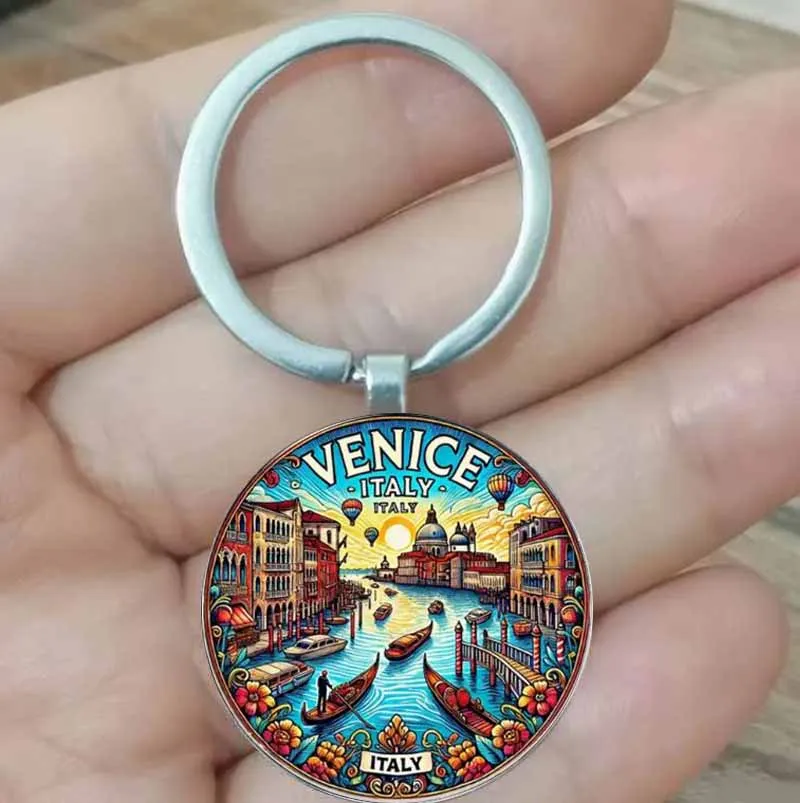 Llavero veneciano vintage - Cumpleaños, entusiastas de los viajes, Italia