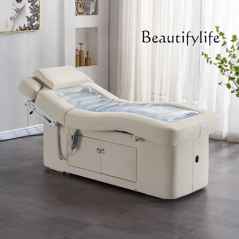 High-End Electric Hydrotherapy Bed Electric Beauty Salon Special Lifting Latex Massage Couch Physiotherapy