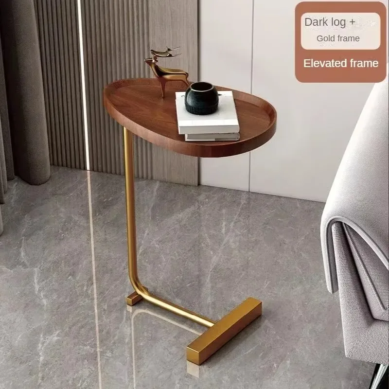 New Light Luxury Mobile Side Table, Small Coffee Table Side Cabinet Bedside Table for Household Home Decor