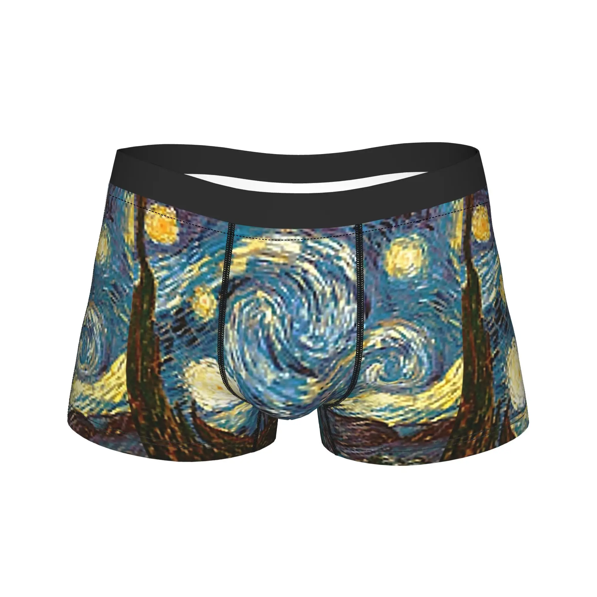 Van Gogh Underwear An Icon of Modern Art Man Shorts Briefs Elastic Boxer Shorts Hot Sale Design Plus Size Underpants