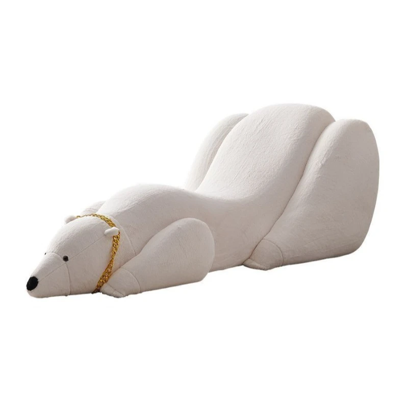 

Sofa chair, cuddle bear lazy recliner, crouching bear art, animal lounge chair