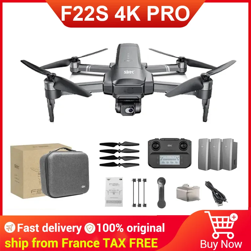 SJRC F22S 4K Pro Professional Dron 2 Axis Gimbal EIS Camera with Laser Obstacle Avoidance 3500M RC Foldable Quadcopter Drone