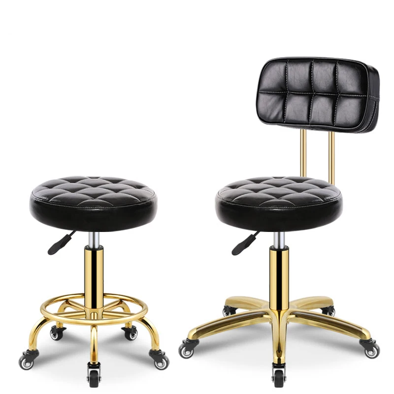 Vintage Barbershop Barber Chair Salon Styling Stool Furniture Beauty Stools Professional Hairdressing Rotating Rolling Chairs