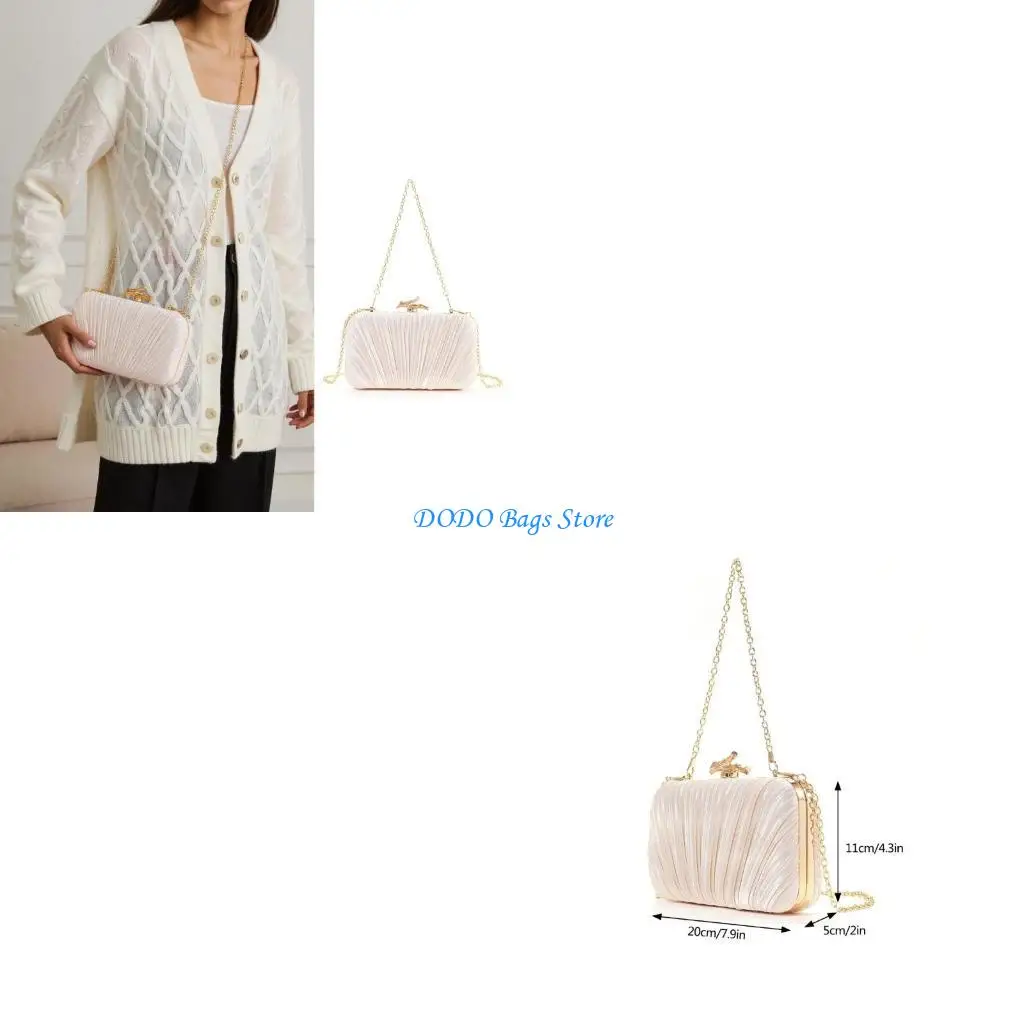 

Womens Wedding Bag Retro Clutch Purse Handbag All-matching Shoulder Bag Elegant Evening Bag Chain Crossbody Bag
