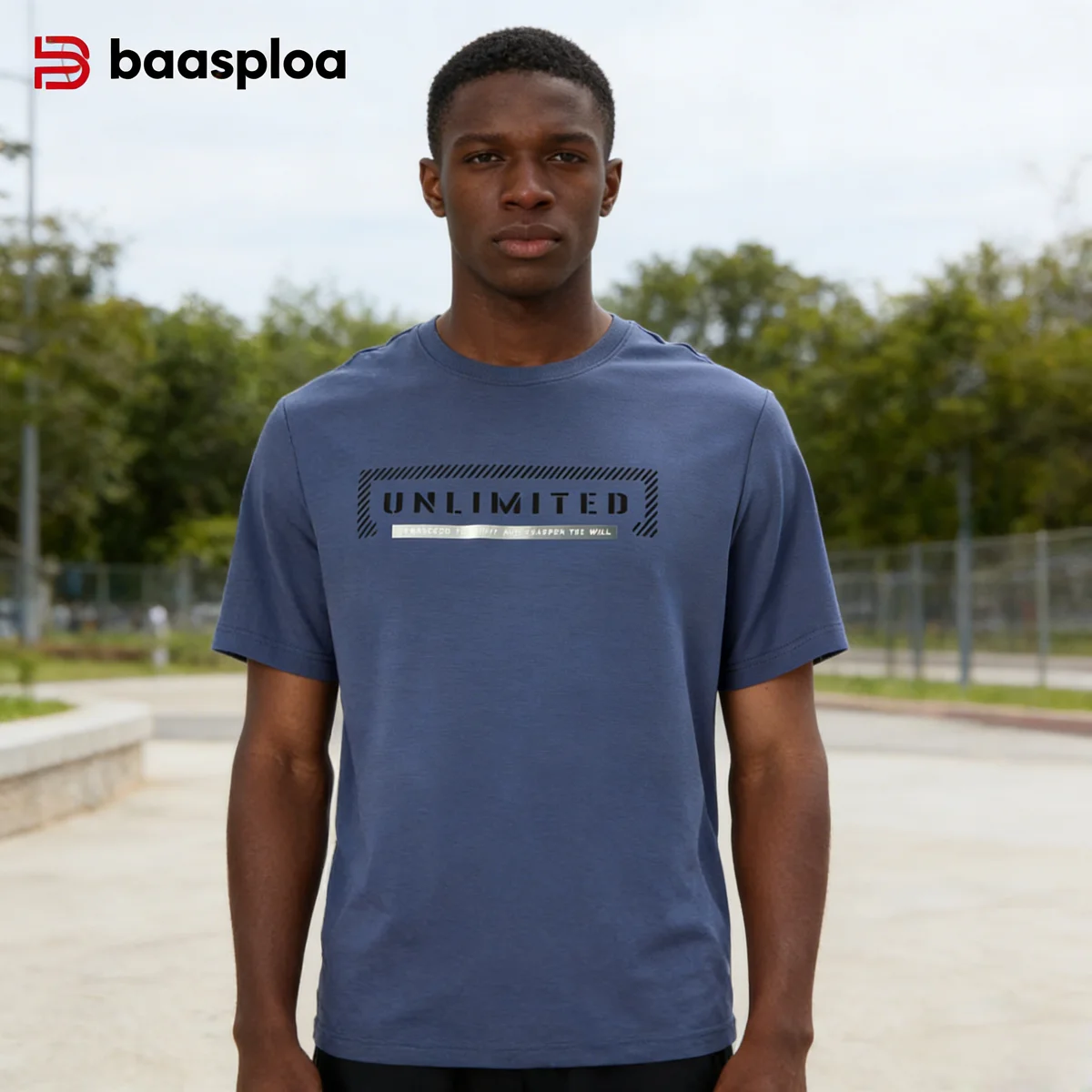 

Baasploa Men Sports T-Shirt Quick-Drying Summer Solid Soft Breathable Fitness Shirt Male Casual Running Shirts Clothing