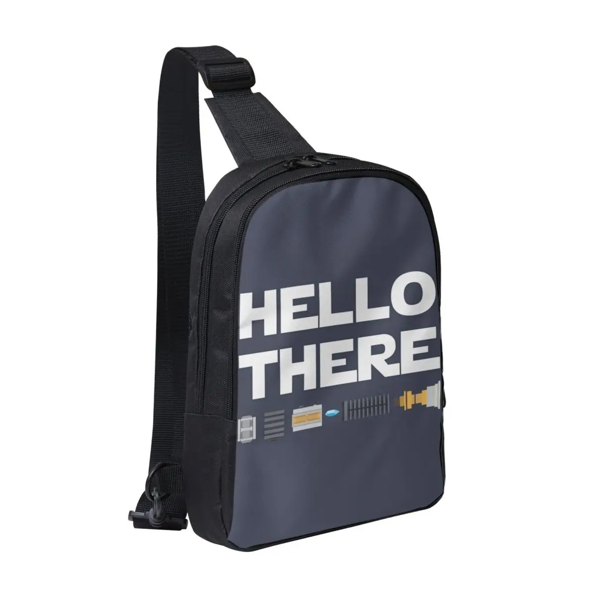 

Hello There Chest Bag Men Sling Crossbody Backpack Chest Bag Travel Hiking Daypack Shoulder Bag