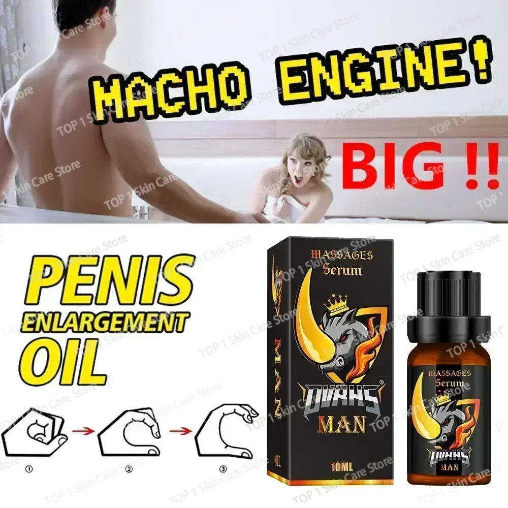 Aceite esencial para agrandar el pene masculino, producto afrodisíaco para aumento de tamaño, extensor sexual, mejora la erección