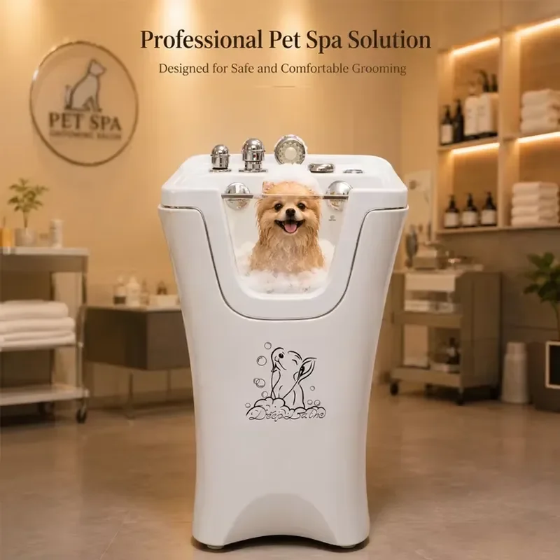 360-Degree Fully Transparent Visual Showcase Boutique Feline Acrylic Small Pet Bathtub for Cats