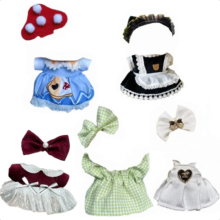 

Комплект одежды для куклы 17 см, 5 комплектов одежды, набор одежды для кукол 17 см, аксессуары для коллекционеров, комплект без куклы в комплекте 4