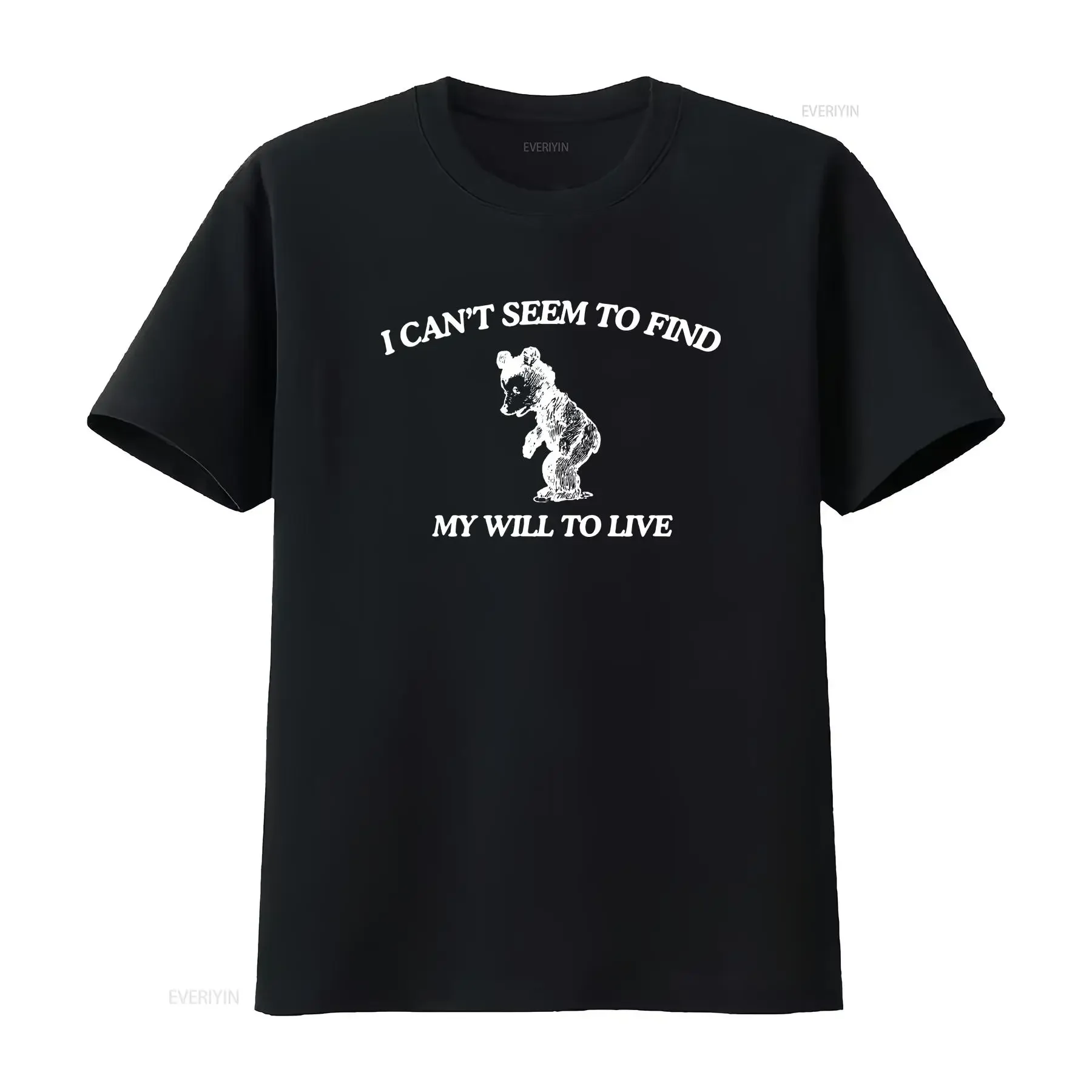 

Саркастическая футболка My Will To Live Funny For Depressed Shirtnager I Cant Seem Find винтажный стираный повседневный топ для повседневной носки