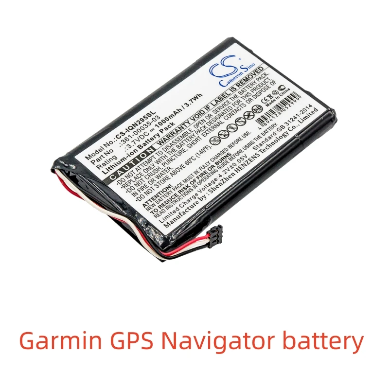 

Li-ion GPS, Navigator Battery for Garmin,1000mAh,Nuvi 2555LMT Varia RTL501 A3AVDG03 Nuvi 2789LMT 7"010-01316-00,361-00035-03