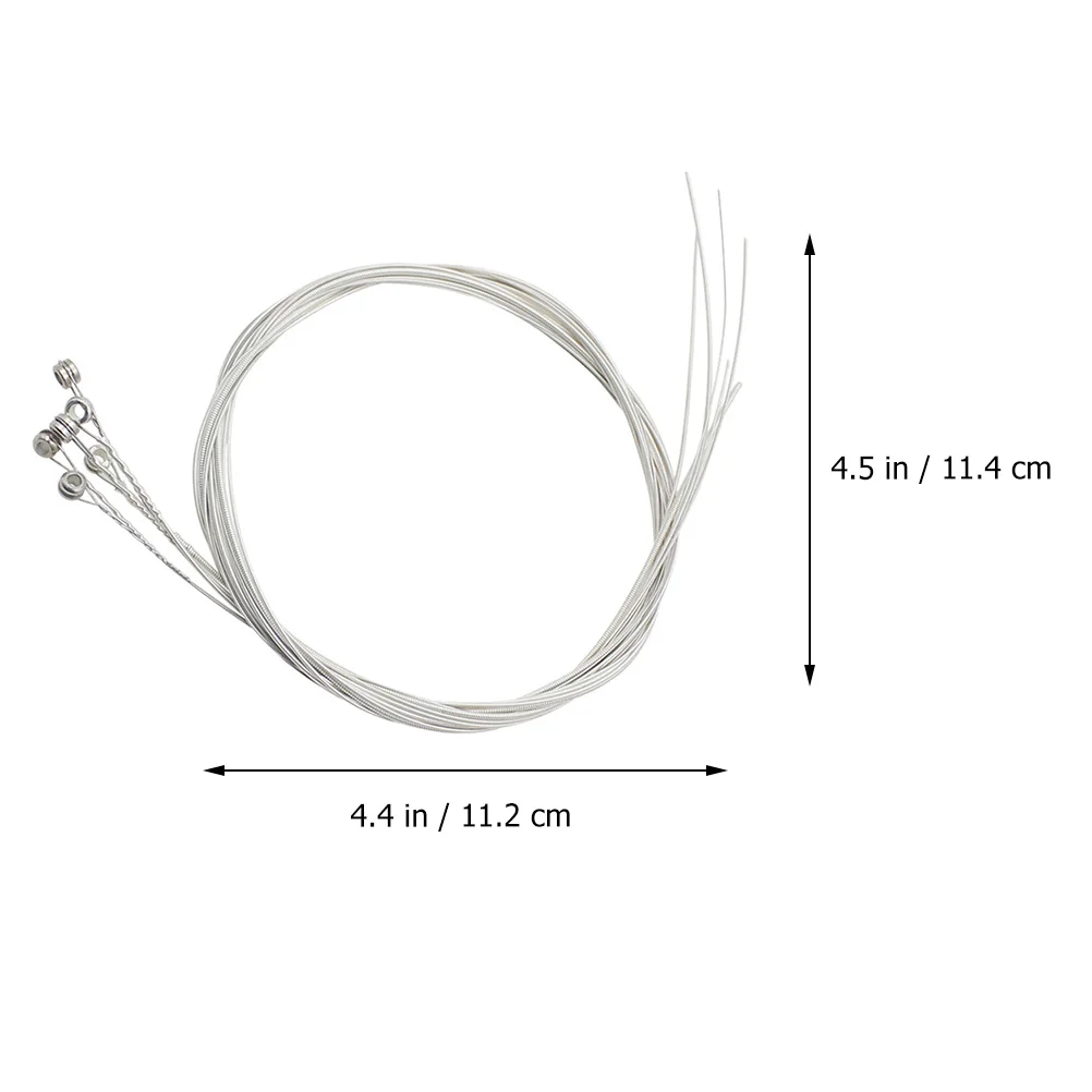 

6 Pcs Silver-plated Copper Alloy Strings Guitar Parts Replacement Accessories Kit Acoustic
