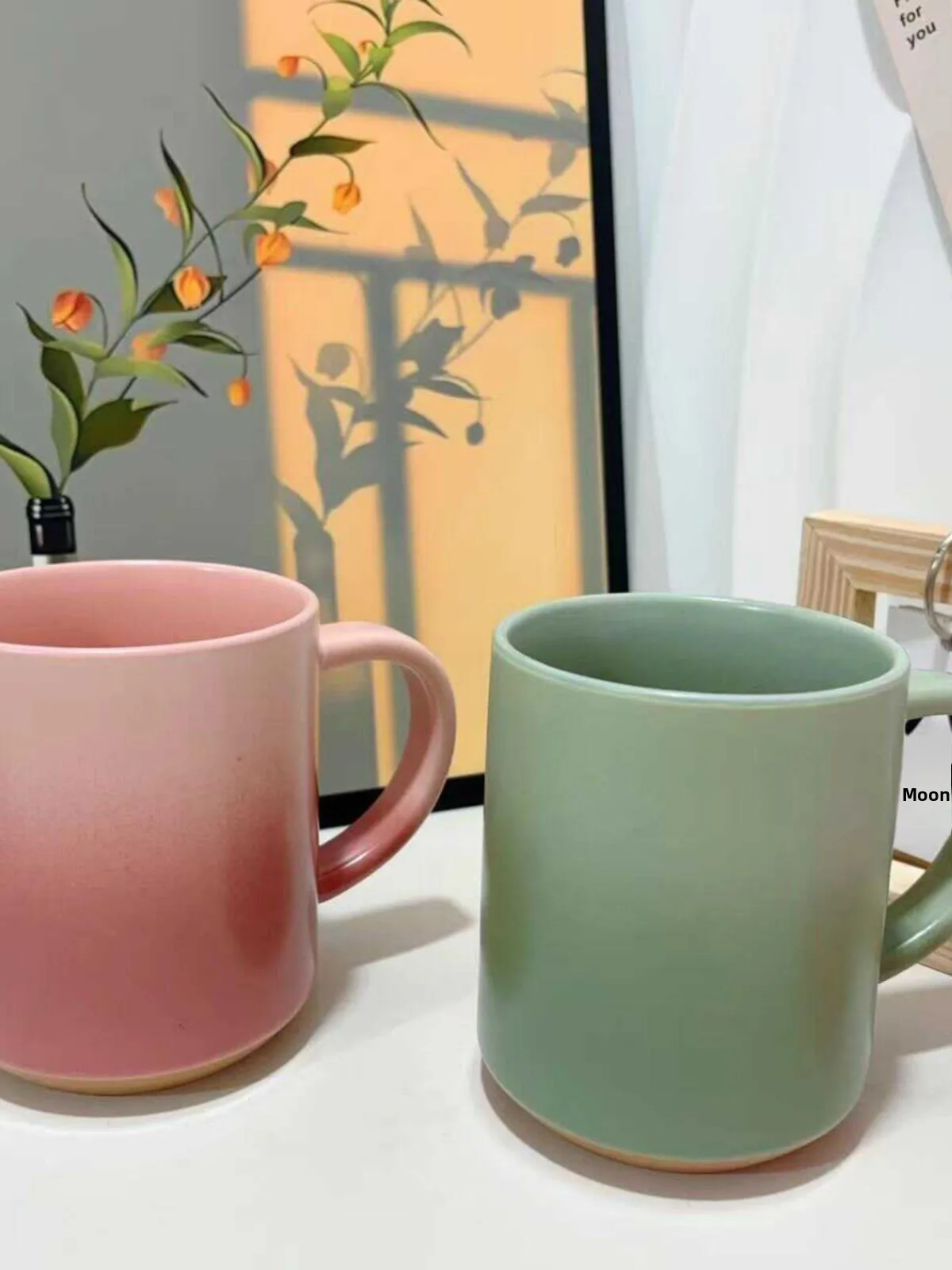 

Скандинавские кружки Sle Cerc, большие чашки для воды для пар, adient Color, офисное использование, простые креативные домашние столовые принадлежности