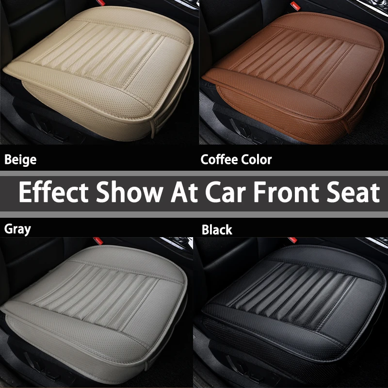 Universal Car Seat Cover Breathable PU Leather Pad Mat For Auto Chair Cushion Car Front Seat Cover Four Seasons Anti Slip Mat