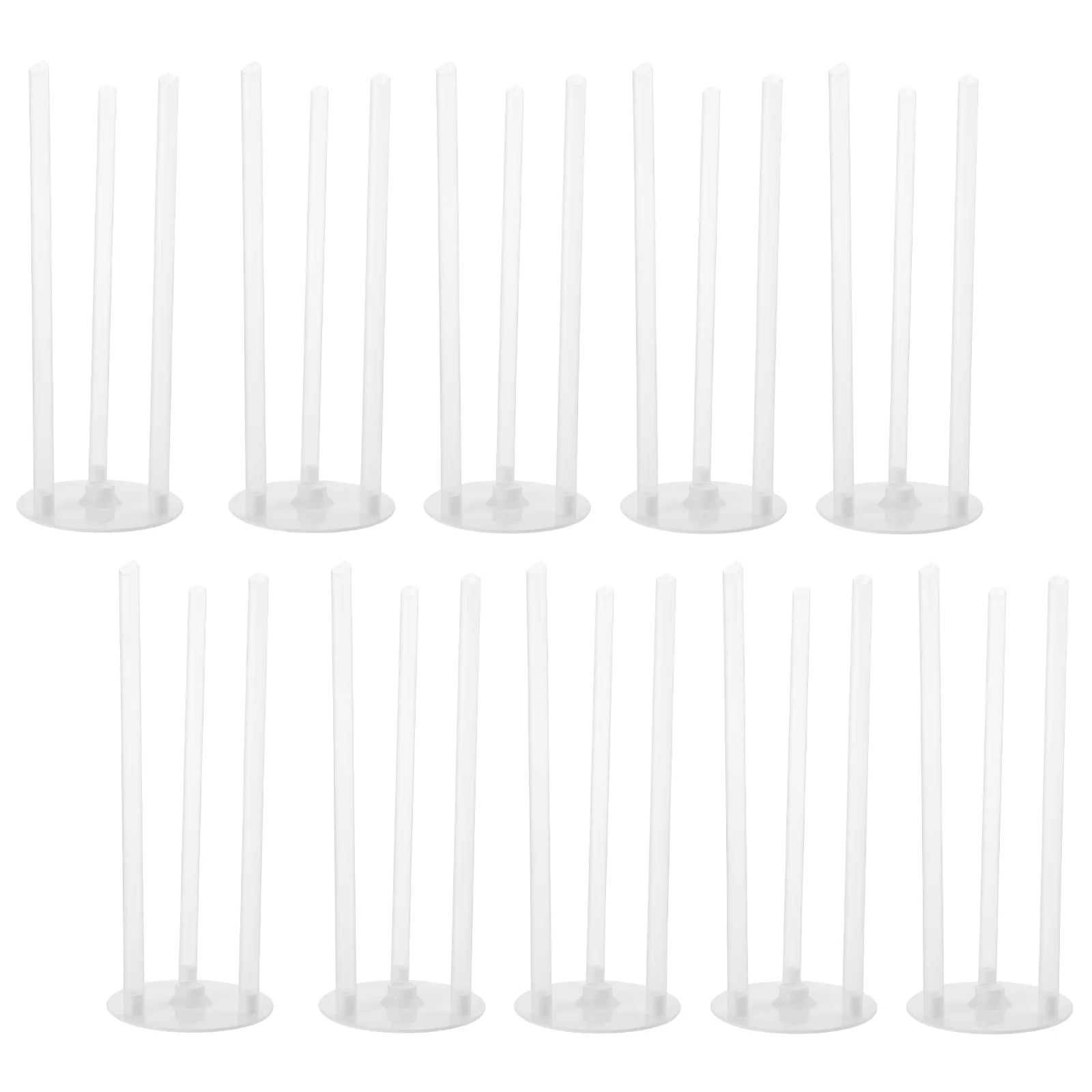 

10 Sets Cake Load Stand Support Rod Display Stacking Gasket Bracket Dessert DIY Baking Supplies Tool