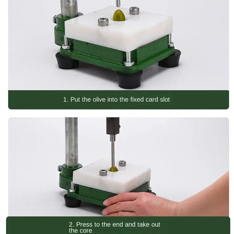 Olive De-nucleating Artifact น้ํามัน Hawthorn De-nucleating อุปกรณ์ยูนนาน Yuganzi ผลไม้น้ํามันสแตนเลส Nucleating เครื่องมือ