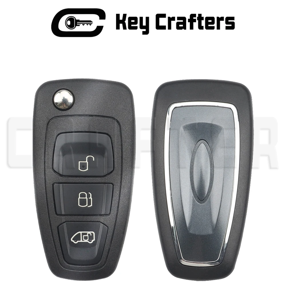 Key Crafters GKT215K601AB/AA 433MHz CHIP ID49 Flip Remote Car Key Fits Ford Transit Custom Tourneo 2015+