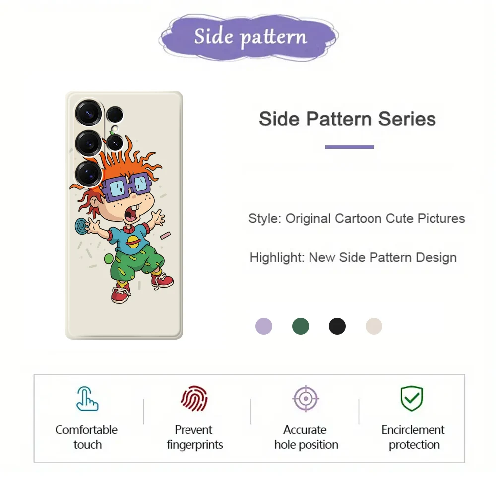 Casing Ponsel Kartun Anak-Anak untuk Samsung Galaxy S25 S24 S23 S22 S21 S20 Ultra Plus S23 FE S21FE S20FE S10 Plus Bahan Silikon