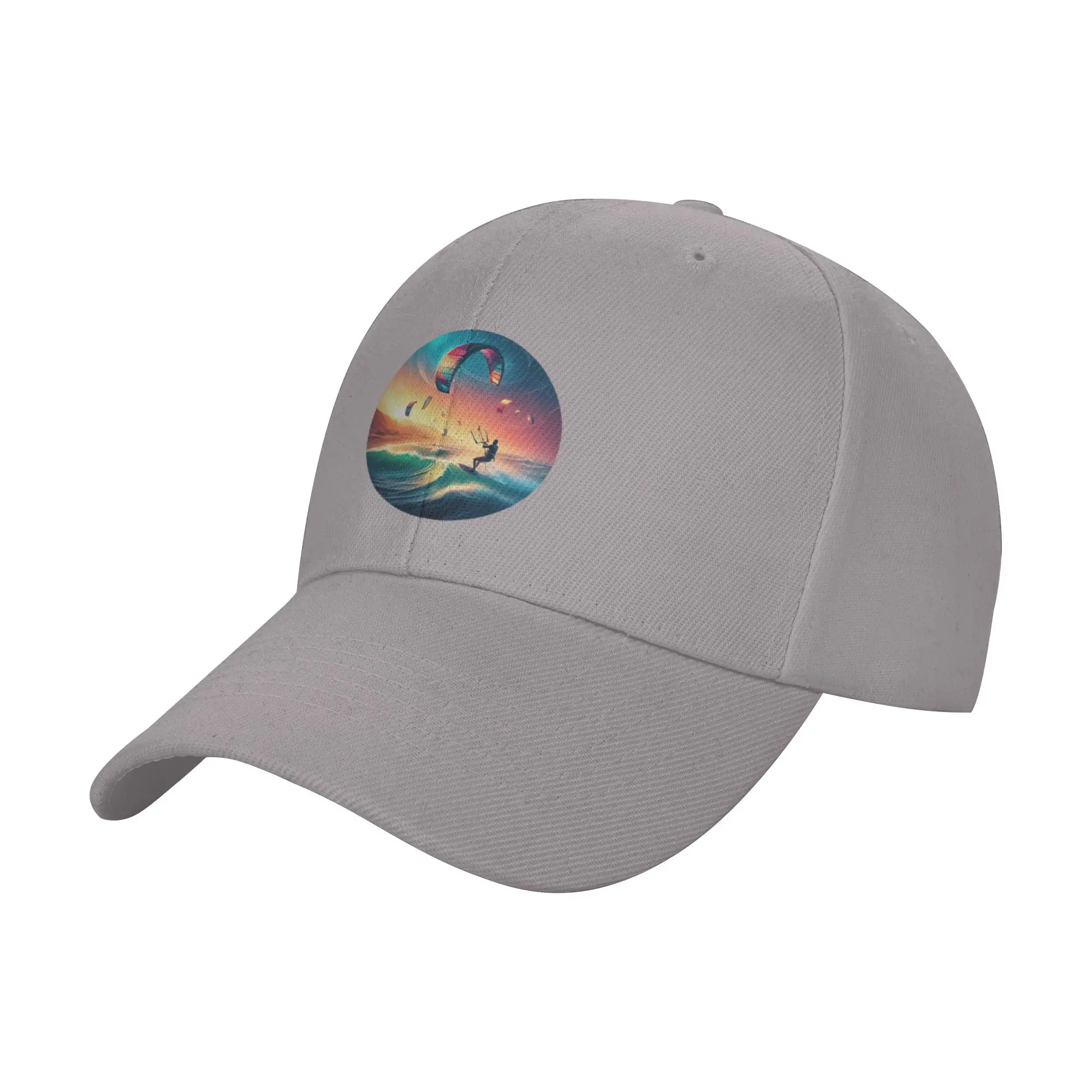 Hot Sale Kitesurfing under the colored sky Baseball Cap  Fashion Women's Cap  Surfing Women's Cap