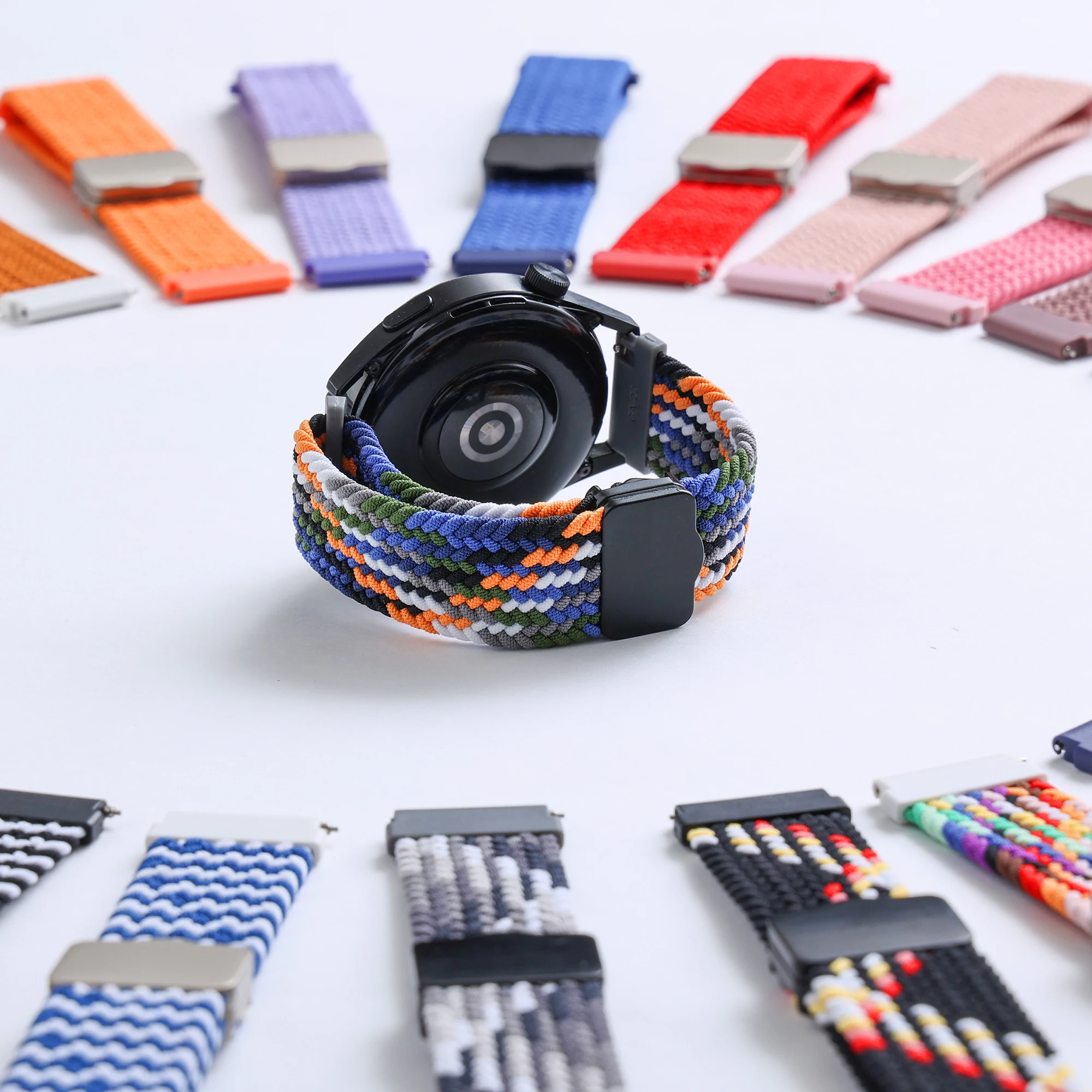 New 20mm 22mm Magnetic Elastic Loop Nylon Strap for Huawei Watch GT 4 46mm Ремешок GT 3 Band GT 3 SE Bracelet Huawei Watch 4 Pro