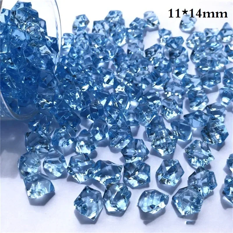 150 Pcs Acrylics Plastic Gems Home Decoration Ice Particles Colored Stones Children\'s Jewelry Diamond Toys Craft