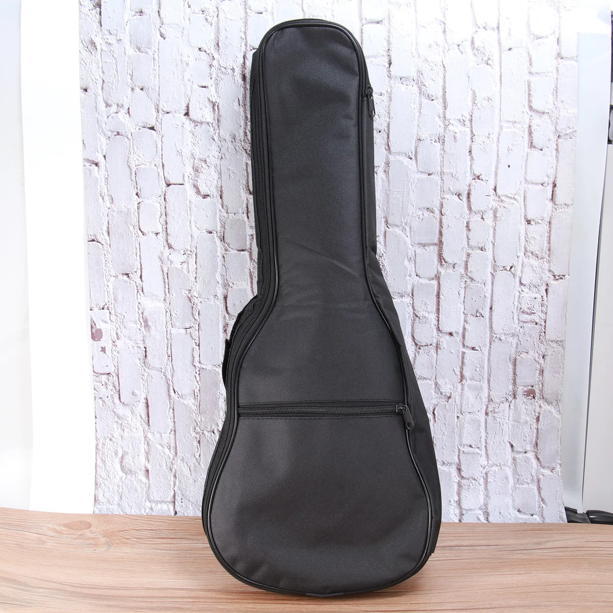 

26 Inch Guitar Bag Black Canvas Case For Acoustic Folk Stringed Instruments Portable Double Shoulder Bag Large Pocket