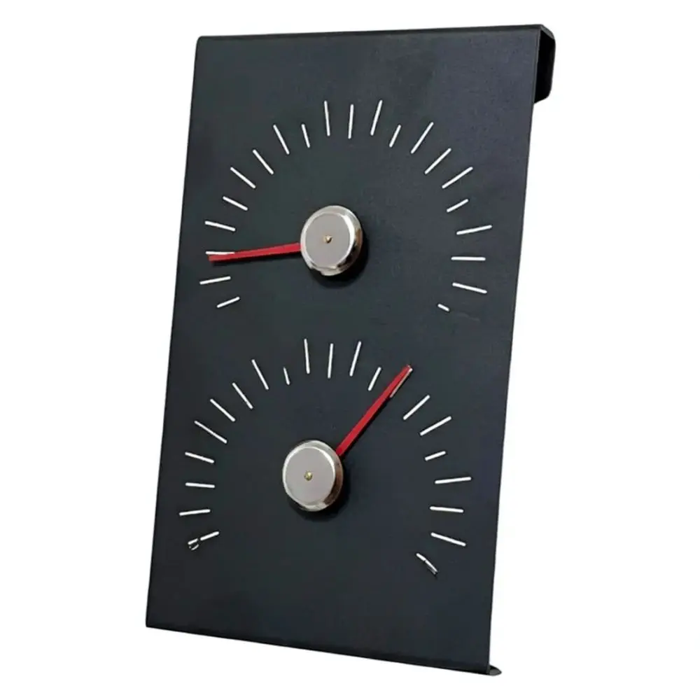 Sauna Temperature Humidity Gauge Aluminum Meter For Steam Sauna Room Spa Club Professional Environment Monitor