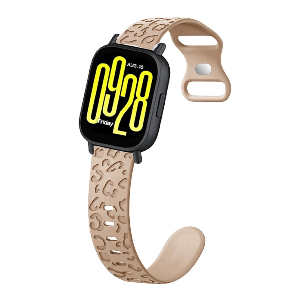 22mm Straps for Redmi Watch 5 Active/5 Lite Sport Silicone Engraved Leopard Belt Bracelet Correa Xiaomi Redmi Watch5 Active band