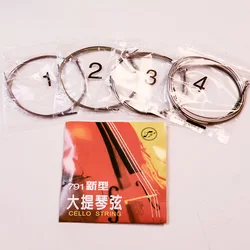 Xinghai Fuyin Cello Strings Set No.791 A-D-G-C 4 Strings Steel Core Chrome Wound Medium Tension Ball End Available in 4/4 to 1/8