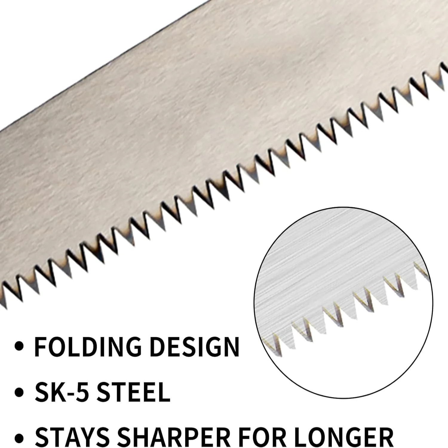 منشار تشذيب محمول متعدد الوظائف قابل للطي: شفرة فولاذية SK5، قبضة مريحة مضادة للانزلاق، للتخييم والبستنة ومنشار الخشب. #3