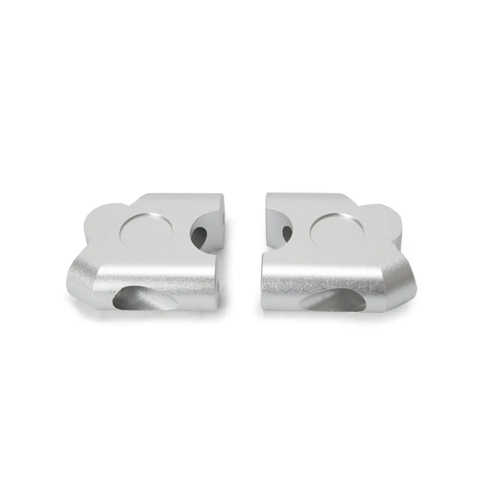 1Pair Motorcycle Handlebar Riser Cnc Aluminum 2 Inch Anodized Pivoting Fat Handlebar Clamp Universal Easy Install