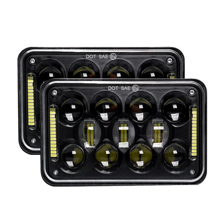 

Aftermarket DRL 4x6 Square Led Head Lamp Light Headlamp Headlights for 2020 Jeep Wrangler Cheroke Led Headlights