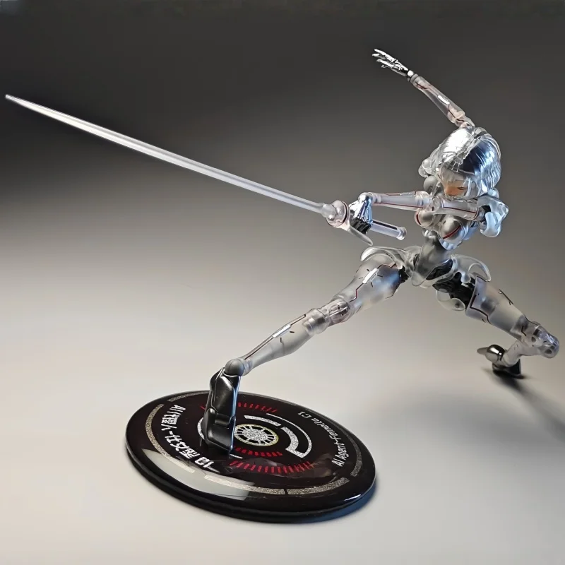 구케 1/12 스케일 여성 군인 로봇 에이전트 C1 액션 피규어 모델 투명 스켈레톤 풀 세트 6인치 컬렉션 장난감