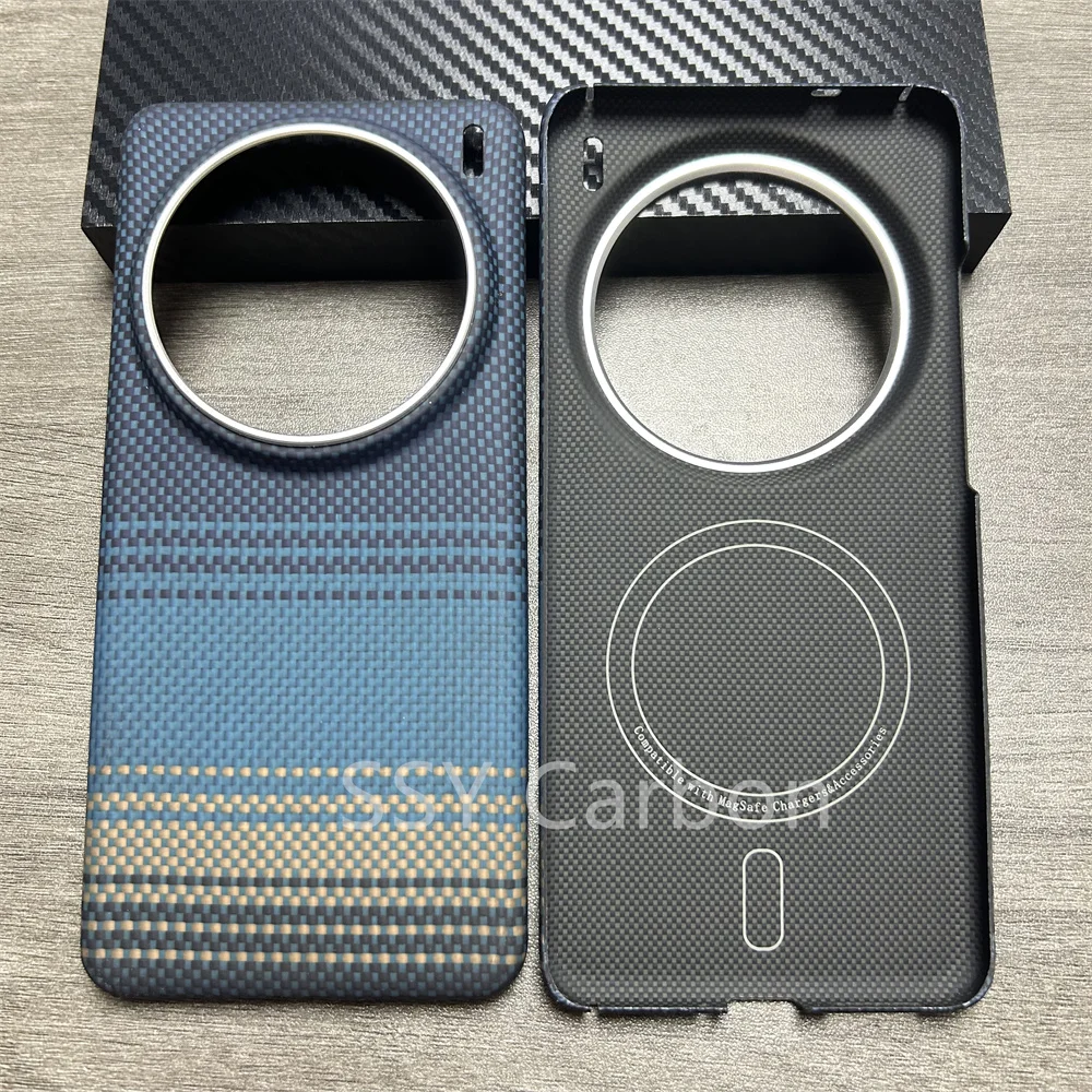 

Real Carbon Magnetic Case For vivo X200 pro Kevlar case luxury carbon fiber ultra-light ultra-thin protective case