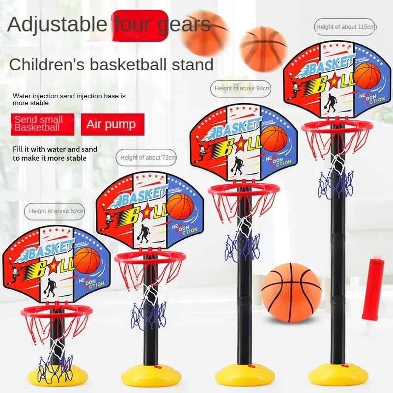 Adjustable Height 52-115cm Basketball Hoop Kids Basketball Stand Indoor Outdoor Sports Fitness Exercise Toys for Children Gifts