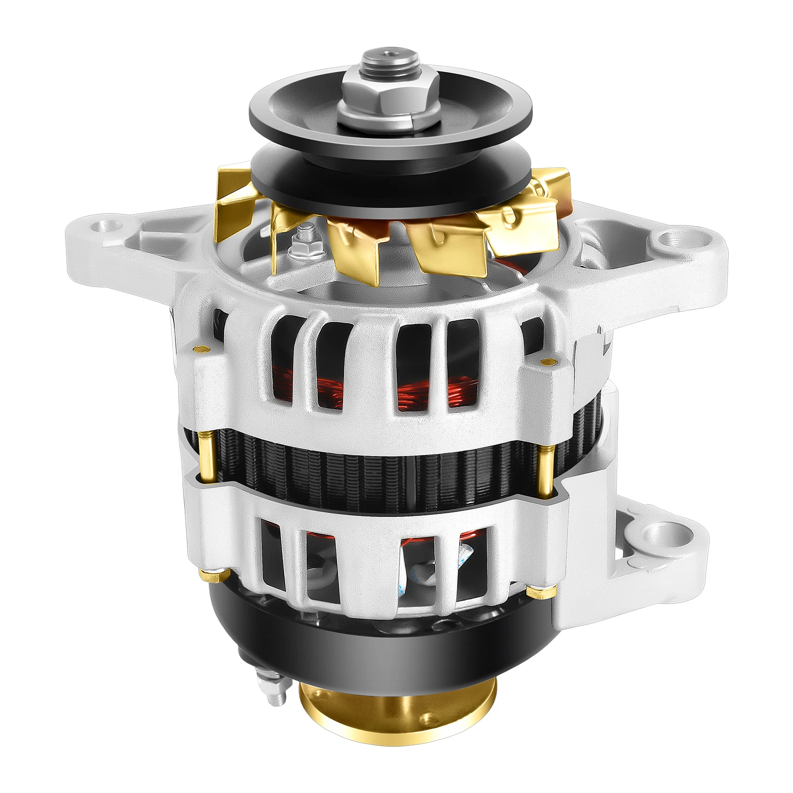2000W DC 12V Permanent Magnet Generator Brushless Low Rpm Alternator Agriculture for Charging and Lighting Agricultural Vehicles