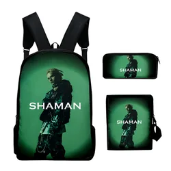 SHAMAN merch dla fanów muzyki cosplay zestawy tornistrów piórnik podróżny plecak plecak na siłownię plecak sportowy torby na lunch