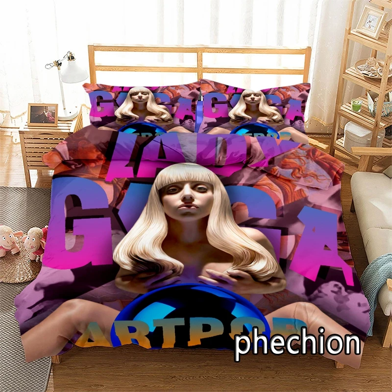 3D Printed Lady Gaga Bedding Set Duvet Covers Pillowcases Comforter Bedding Set Bedclothes Textile Home N22