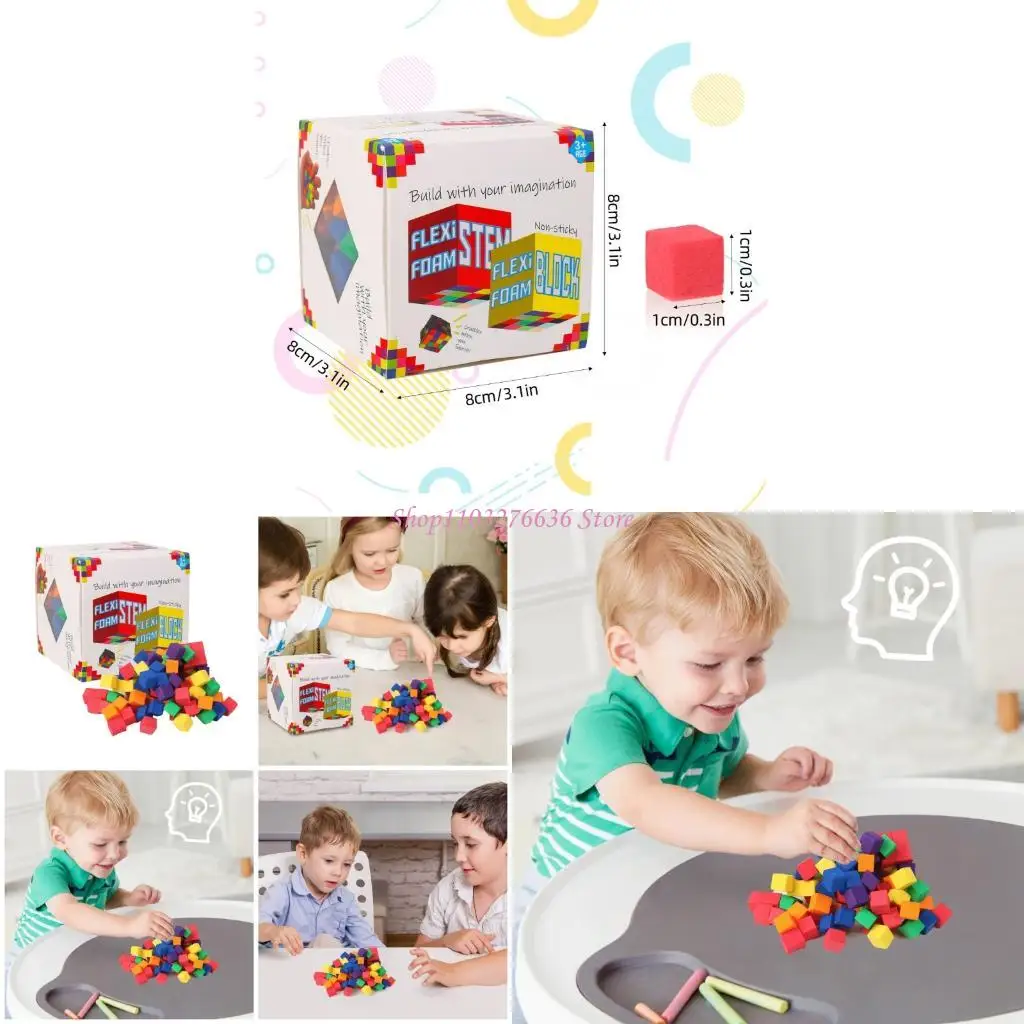 R6FD Bọt Cubes đặt vật liệu hoạt động học tập STEM